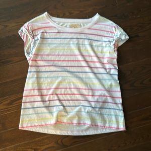 Rainbow strip chaser tee